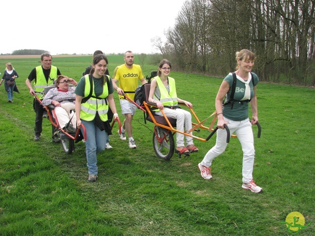 randonnée sportive avec joëlettes, Eghezée, 2014